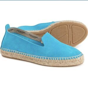 Ilse Jacobsen Womens 6 Turquoise Suede Espadrilles Shoes